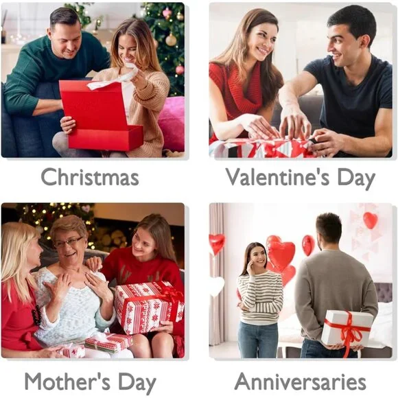 Travel Velvet Jewelry Box with Mirror, Mini Gifts Case for Women Girls, Small Po - Picture 4 of 7